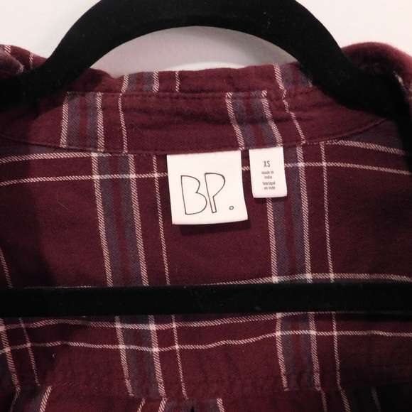 Plaid Maroon Flannel! - Picture 2 of 3